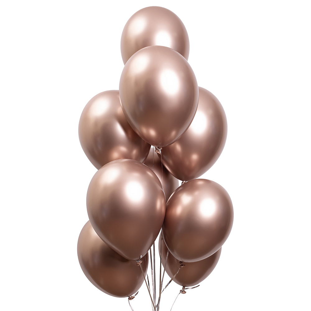 Фонтан шаров "Розовое золото