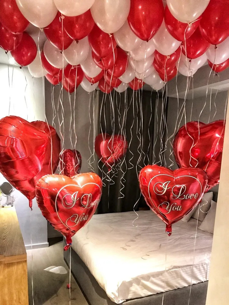 Набір 7сердечок + 50кульок