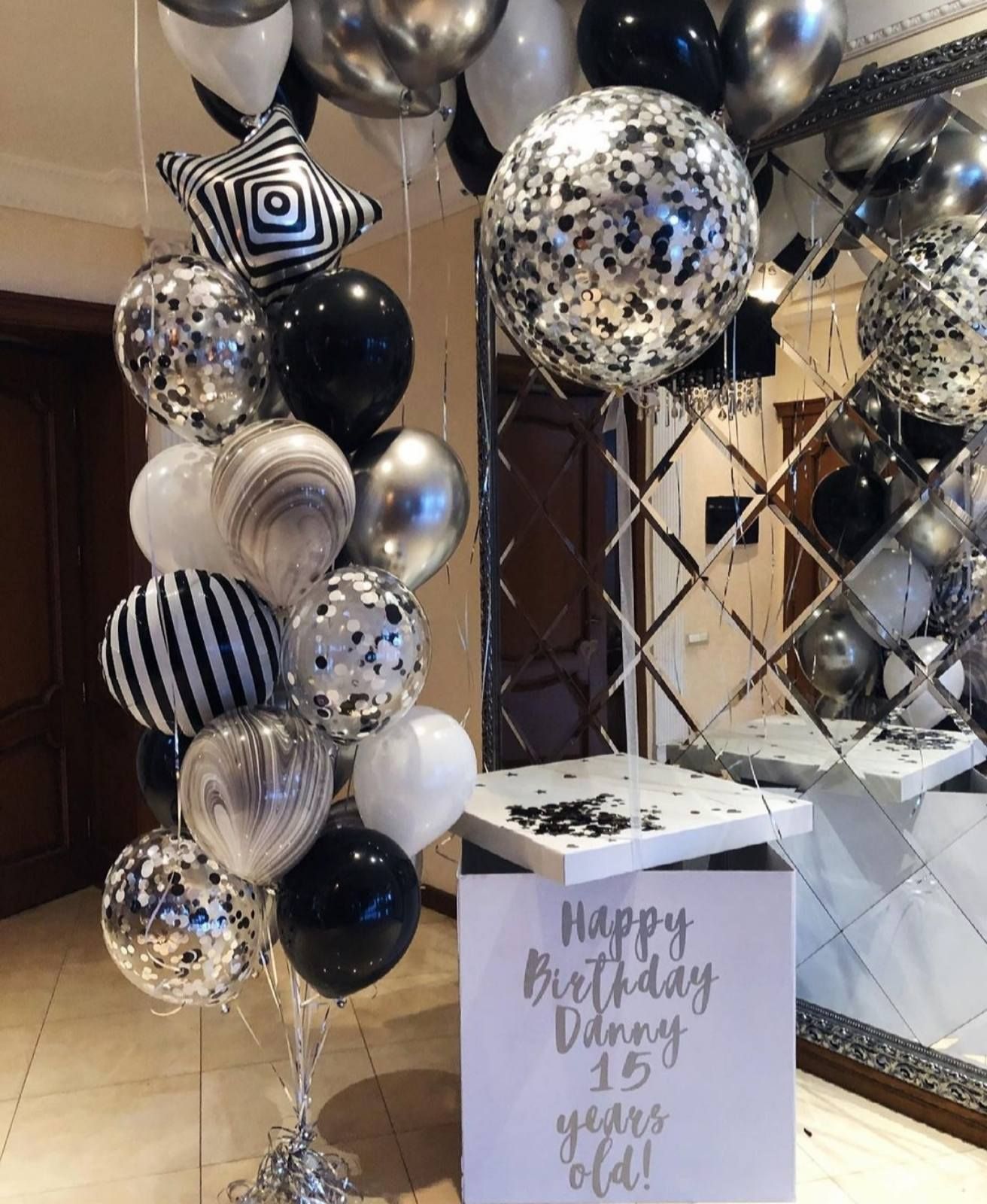 Коробка с шарами № 40