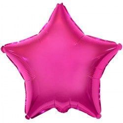 Звезда металлик малиновая
