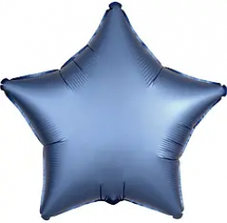 Звезда сатин синяя
