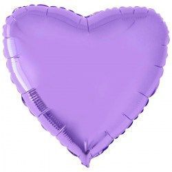 Сердце металлик лиловое