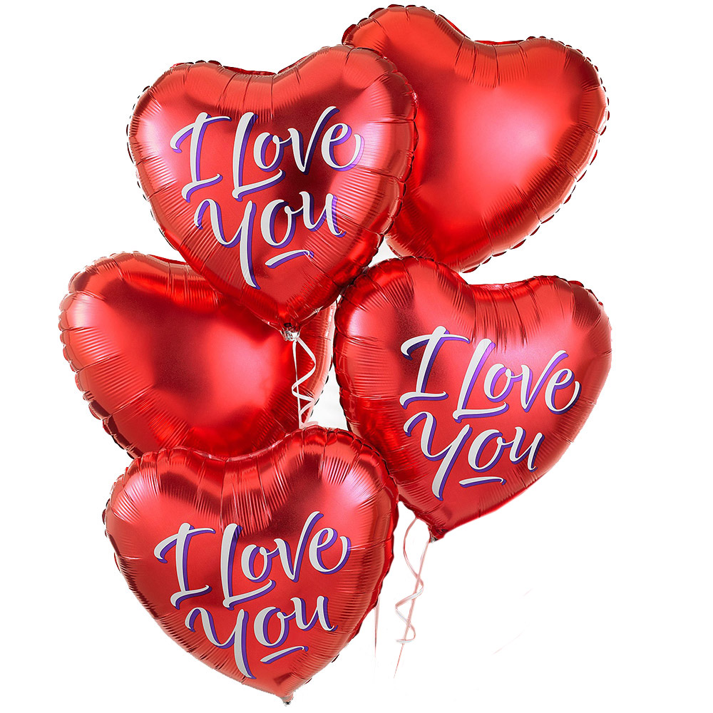 5 шариков "Я тебя люблю